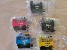 Brother LC3013XL Ink 5-Pack Aftermarket- Black x2 , Cyan, Magenta, Yellow