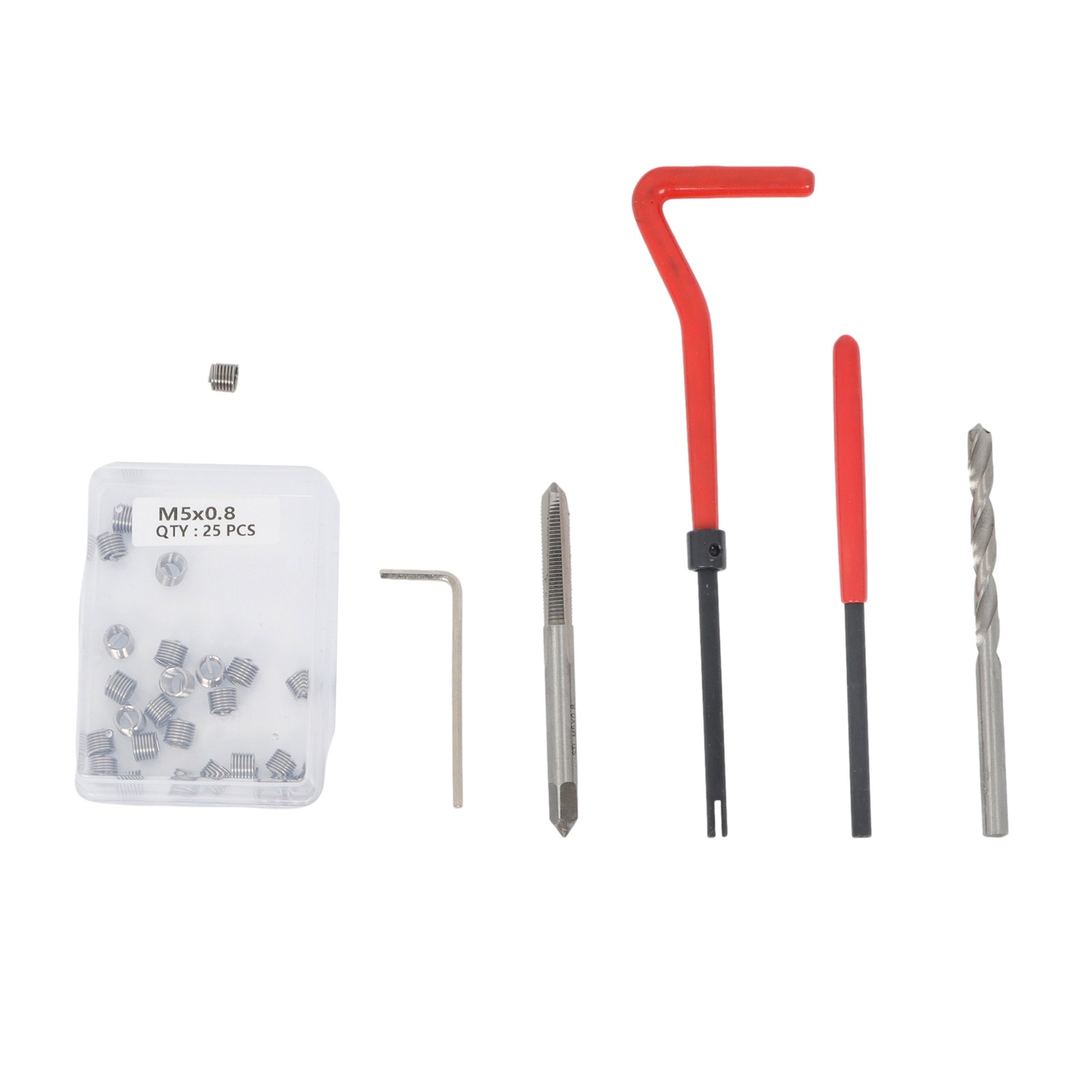 261 Pieces Thread Repair Kit Helicoil Repair Tools Kit Imperial & Metric New