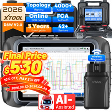 XTOOL D8W V2.0 All System Diagnostic OBD2 Sca...