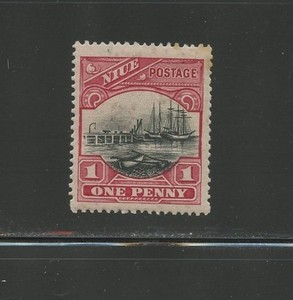 NIUE 36, 1920 WATERFRONT, NO WMK, MINT, VLH, SEE SCAN (NIU6618)