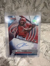 James Wood 2025 Bowman’s Best Rookie Auto /150 Blue Refractor Rookie SSP RC