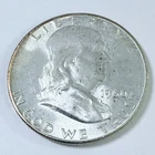 1960 P Franklin Half Dollar 90% Silver VF VERY FINE DETAILS #7858