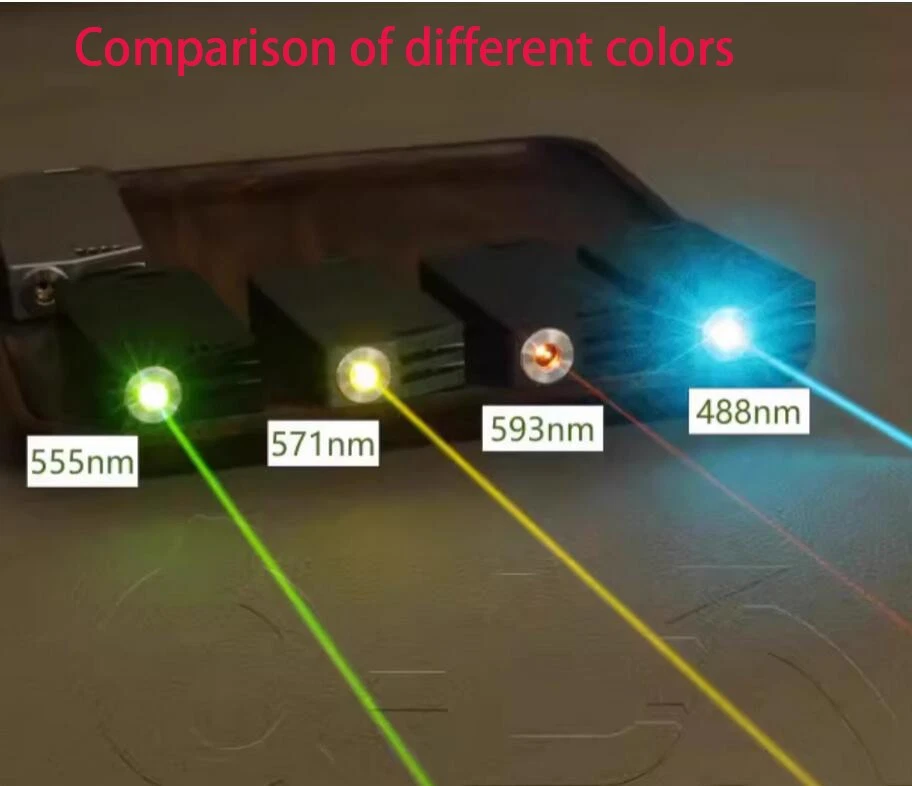 571nm Zitronengelb Mini Laserpointer USB Typ C Ladelampe Sichtbarer Strahl - Bild 2 von 4