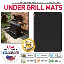 48"x30" New Fire Pit Mat Fireproof Under Grill Mat Oil-Proof Waterproof BBQ Pad