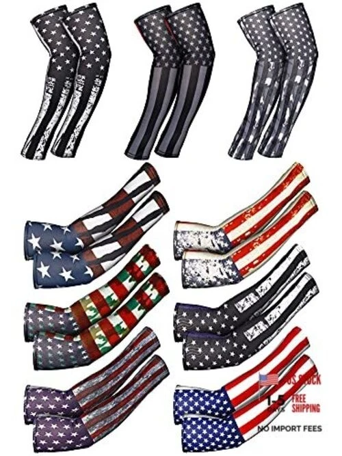 Geyoga 9 Pairs Arm Sleeves for Men Women Compression UV Sun Protection Arm
Opens in a new window or