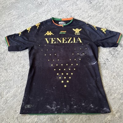 Venezia Soccer Jersey Black and Gold Size M Used Perfect Condition