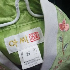 Children's Hanbok Set with Floral Embroidery, Size 5