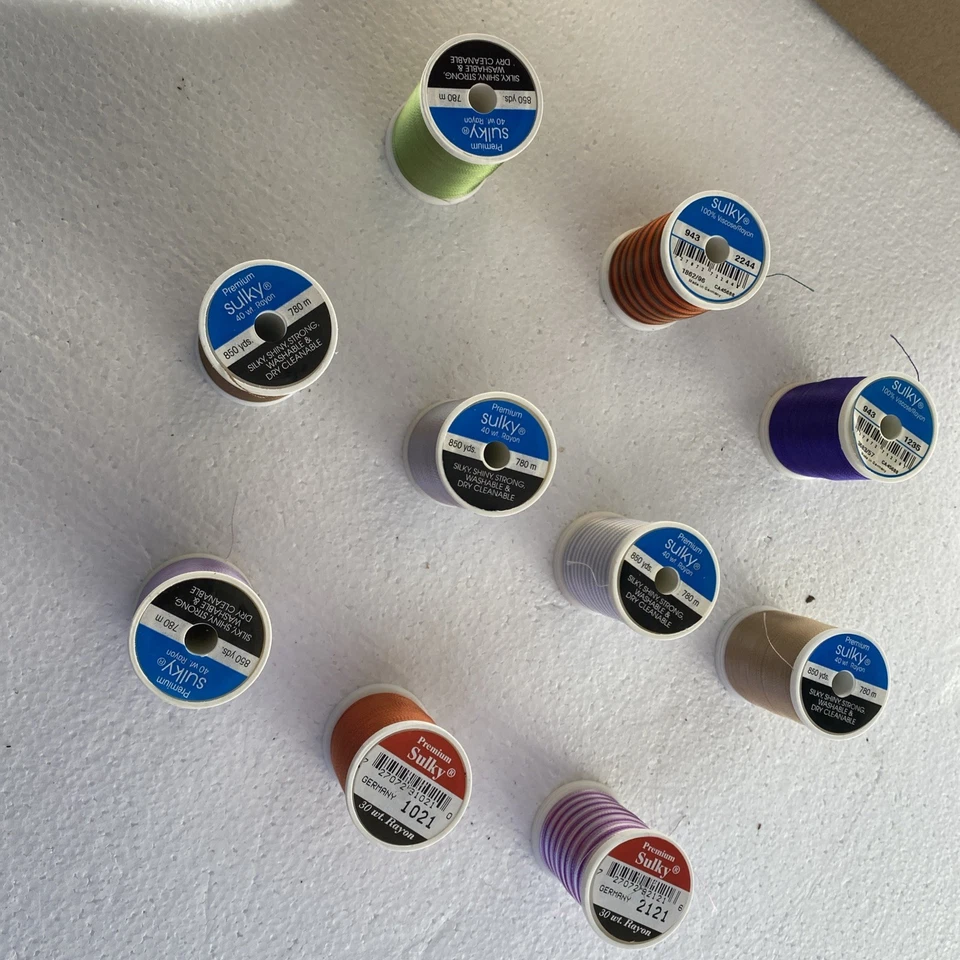 Lot of 10 Sulky Rayon Embroidery Thread New Multi Color 40 Wt - Image 4 of 4