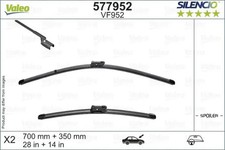 2x Scheibenwischerblatt vorne Flachbalkenwischblatt 577952 VALEO für FORD PUMA