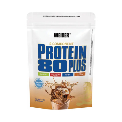 Weider Protein 80 Plus (500g) Hazelnut-Nougat (61,98 EUR/kg)