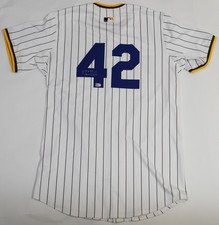 Brandon Lockridge Signed Game Used Jackie Robinson Day Padres Jersey w/ MLB Holo