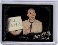 2015 Allen & Ginter X Black #119 Paul Scheer Comedian The League Baseball Card