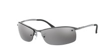 Ray-Ban RB3183 Gunmetal/Silver Polarized Mirror 63 mm Sunglasses RB3183 004/82