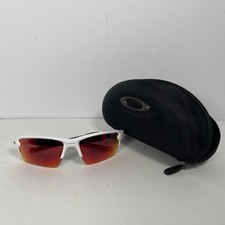Oakley FLAK 2.0 SUNGLASSES OO9188-03 Polished White PRIZM Field Lens W/Hard Case