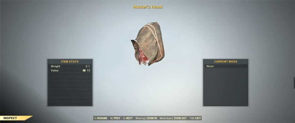 FALLOUT 76 PC Hunter's Pelt & Hunter's Hood RAREST DEV ROOM APPAREL EVER - Image 4 of 4