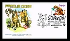 US COVER SCOOBY DOO FAMOUS DOGS FIRST DAY ISSUE PANDA CACHET