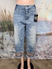 Nwt Flalminglals Light Blue Washed Jeans embroider Bottoms Size 3XL #65812 free 