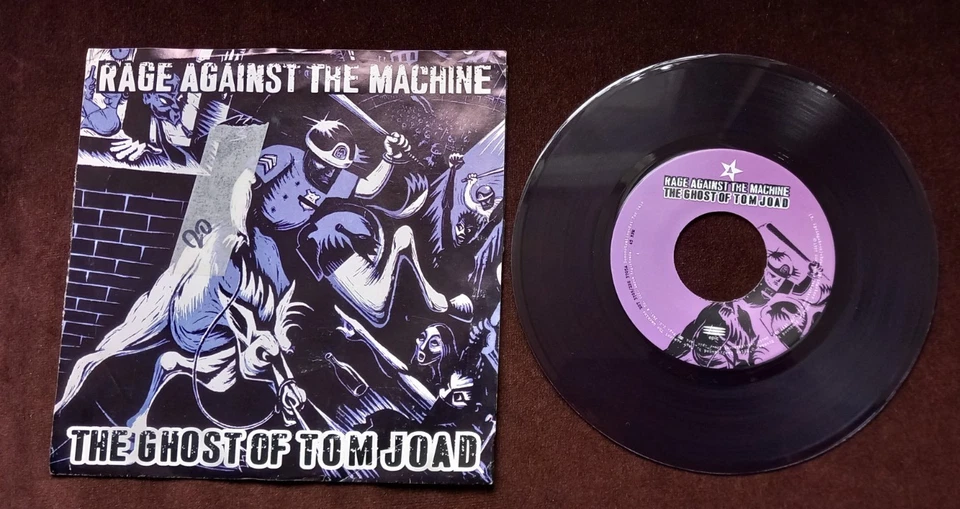 RAGE AGAINST THE MACHINE GHOST OF TOM JOAD / VIETNOW 7" VINYL SINGLE 1996 EPIC - Image 3 of 4