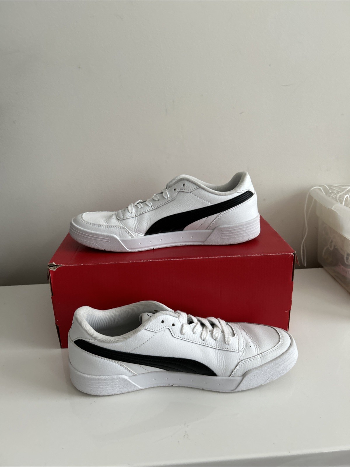 SAOLA Puma Court Ultra Lite taglia 9 5 bianco marino ottime condizioni
