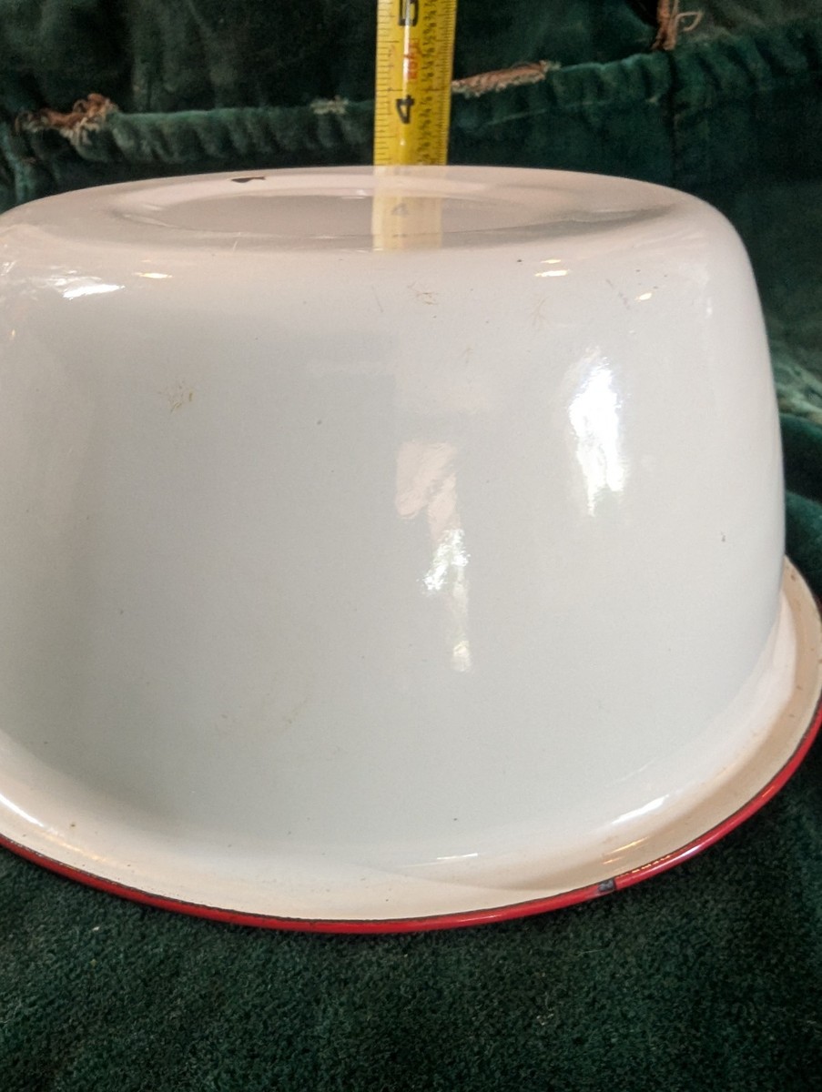 Vintage White Enamel 8