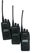 3 Kenwood NX-3320-K2 Nexedge UHF Two-Way Radio w/Battery