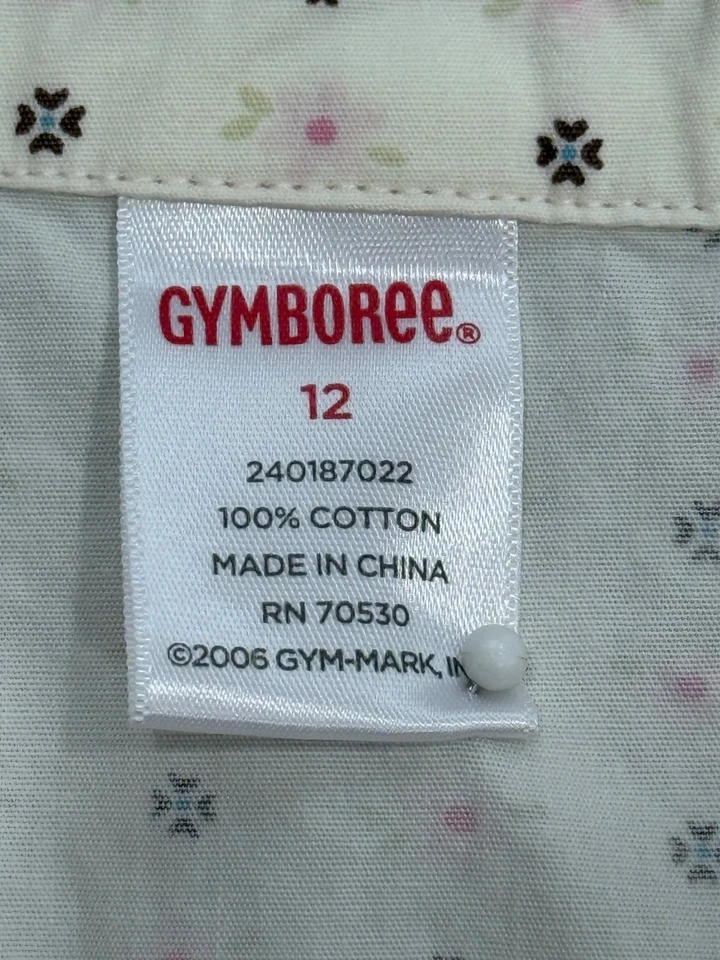 Camisa Vaquera Gymboree Abotonada Estampado Caballo Rosa Manga Larga Niñas Talla 12 Foto 3 de 4