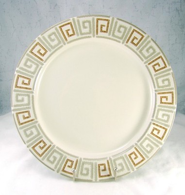 Studio Nova Steingut Greek Key (PR305) Rund Chop Platte