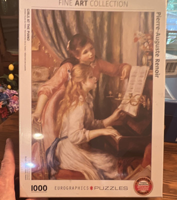Eurographics 1000 Piece Girls at the Piano Renoir Art Interlocking Jigsaw Puzzle
