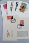 1968 Mexico Olympics FDC Set - Olympic Torch Route - Puebla Postmarks - 5+ Cover