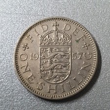 Moneta One Shilling Wielka Brytania 1957 - stan jak na zdjęciach