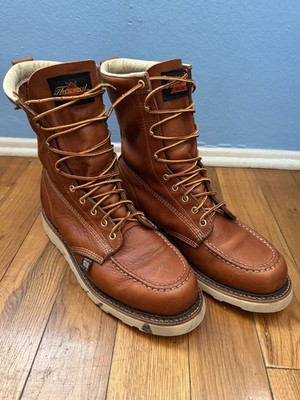 Thorogood American Heritage MAXWear Wedge Men 10.5 Leather Moc Toe Boots MadeUSA