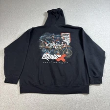 EnduroCross Hoodie Mens Large Black AMA Championship Motocross Graphic Pullover