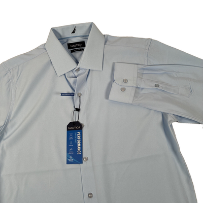 nautica supershirt dress shirt New Mens Nautica Performance Button Up Super Shirt LS Size Medium NWT Blue  810027309938| eBay