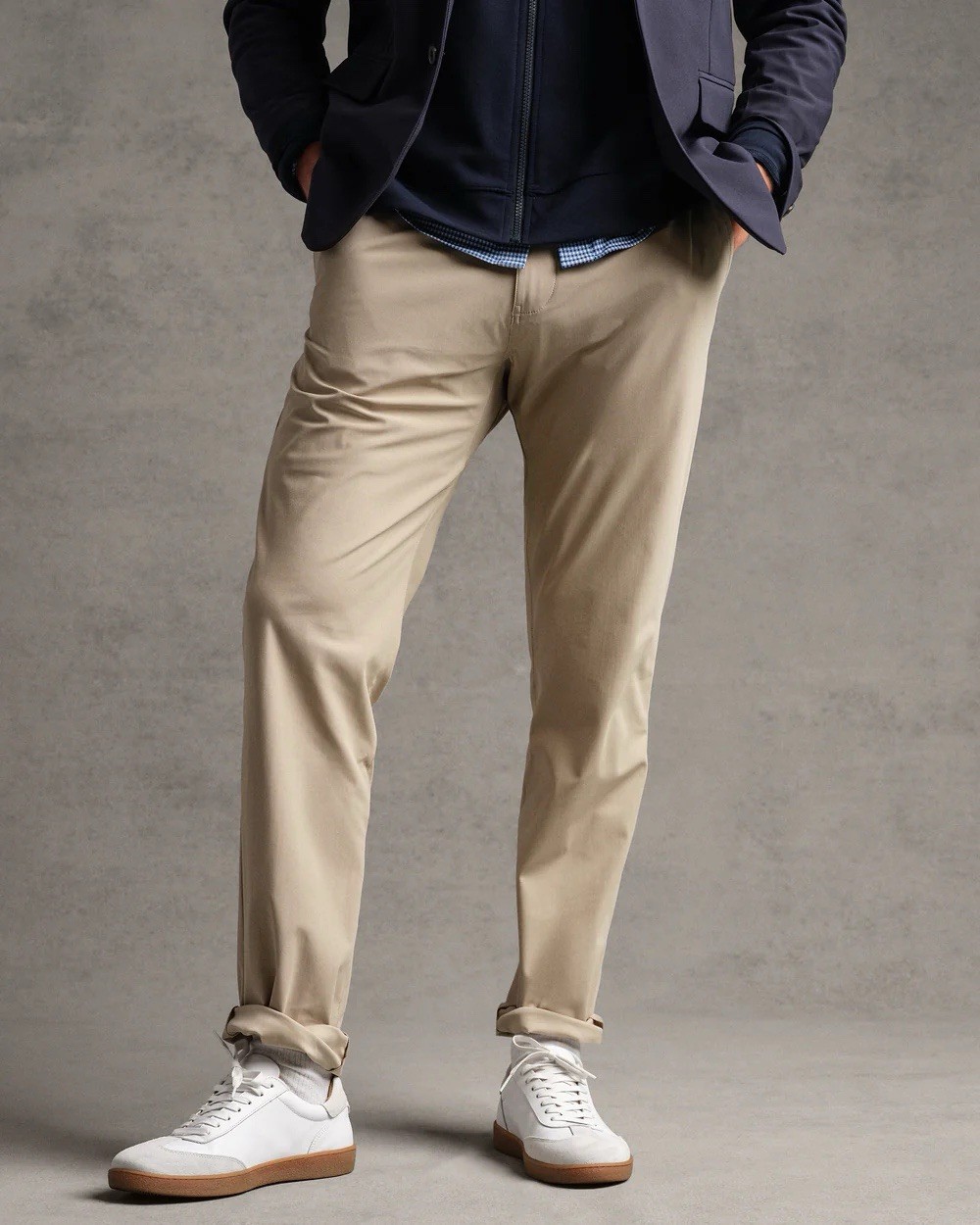 Rhone Commuter Pant Men’s 35 Khaki Performance Stretch Golf Travel Dress Pants