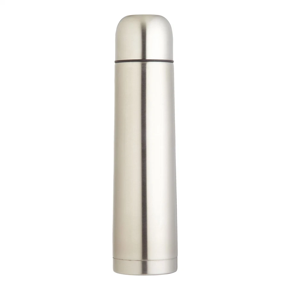 KitchenCraft Stainless Steel 1 Litre Vacuum Flask Double Walled Insulated Bottle - Image 2 of 4
