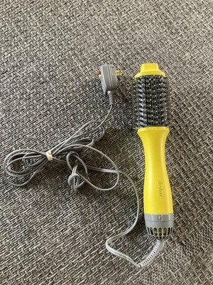 Drybar The Double Shot Blow Dryer Oval Brush 900-2225-4 Yellow Hair Works Tested