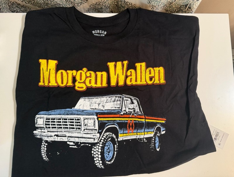 NWT Morgan Wallen Truck Tshirt Men's Size Extra Large Black