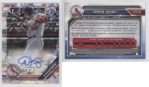 2019 Bowman Chrome Prospect Atomic Refractor /100 Andrew Knizner Rookie Auto RC