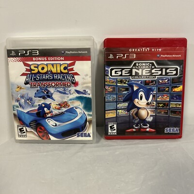 PS3 Sonic's Ultimate Genesis Collection & Sonic All Stars Racing Transformed