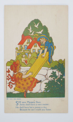 1920's D54 Smith and Seely's Bread Mother Goose Toys Margery Daw