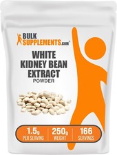 BulkSupplements Ekstrakt z białej fasoli nerki w proszku - 1,5g na porcję 