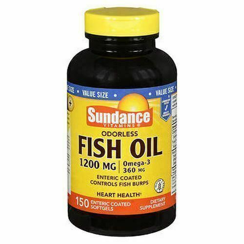 Sundance Vitamins Odorless Fish Oil - Omega-3 Softgels 1200 mg 150 Caps - Picture 1 of 1