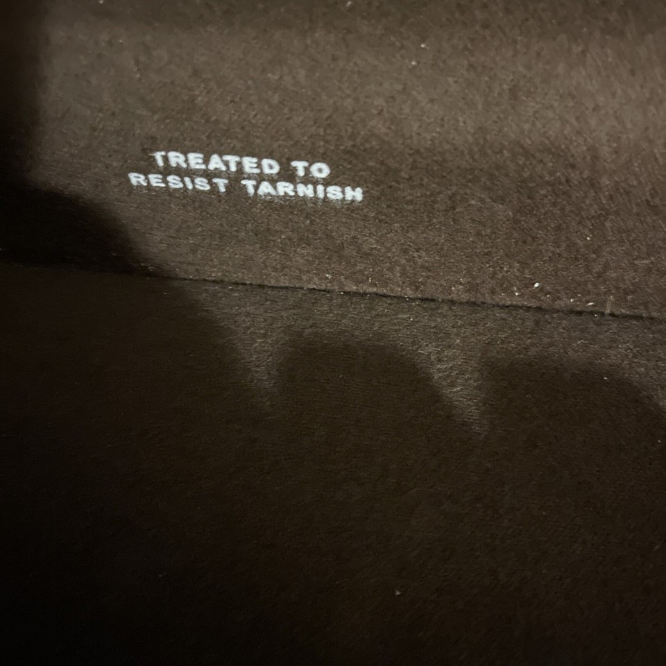 Vintage Mahogany Wooden Flatware Silverware 1 DRAWER CHEST Box Anti