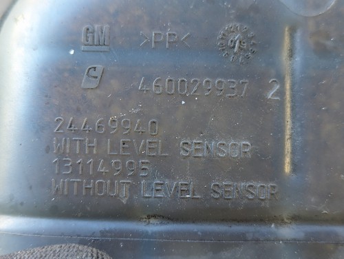VAUXHALL ASTRA H 2008 1.6 PETROL COOLANT EXPANSION TANK WATER BOTTLE 13114995 - Imagen 2 de 2