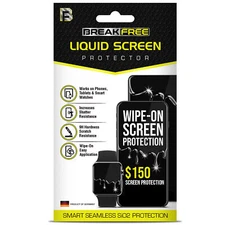 BREAK FREE Liquid Glass Screen Protector with $150 Guarantee for All Phones
