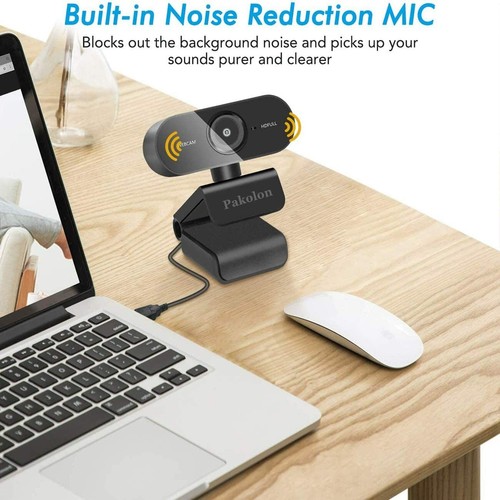 Pakolon Full hd 1080p Webcam with Stereo Built-in Microphone In Hand! Ships Fast - Picture 6 of 7