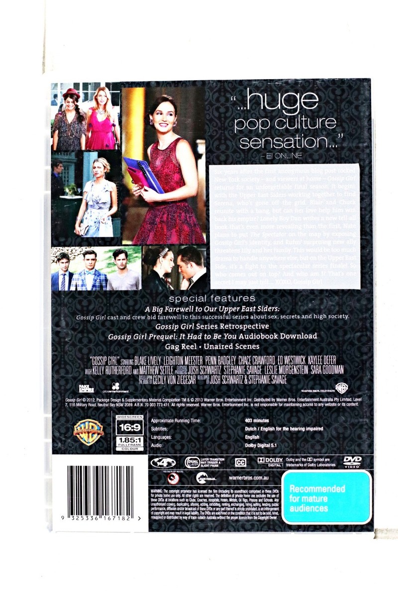 Gossip Girl Complete Sixth & Final Season Ser | eBay