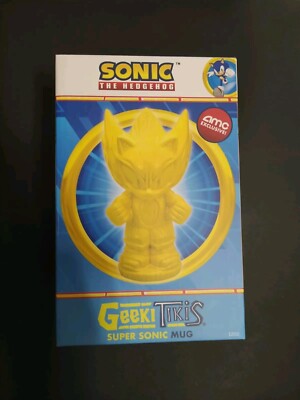 Geeki Tikis Super Sonic The Hedgehog Movie AMC Exclusive Tiki Mug NEW IN BOX