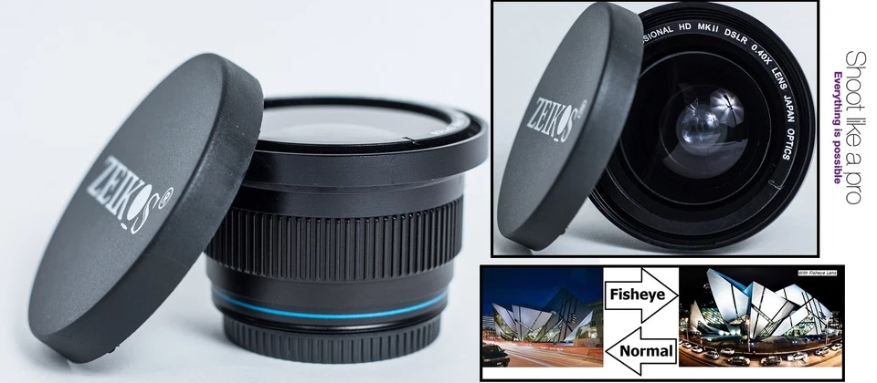 New Super Wide HD Fisheye Lens for Canon Vixia HF M52 - Image 4 of 4