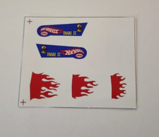 Hot Wheels Cipsa Mexico Mexican Snake II 2 Funny Car Sticker sheet set Die Cut 